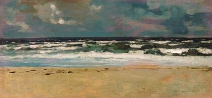 Sandy Beach with Breakers (ca 1869)