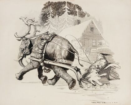 Santa Claus Taft. Assume a virtue if you have it not (1911)