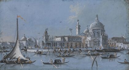 Santa Maria Della Salute, Venice And The Punta Della Dogana