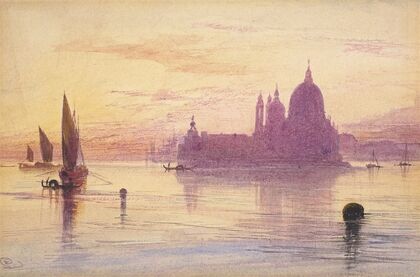 Santa Maria della Salute, Venice, at Sunset