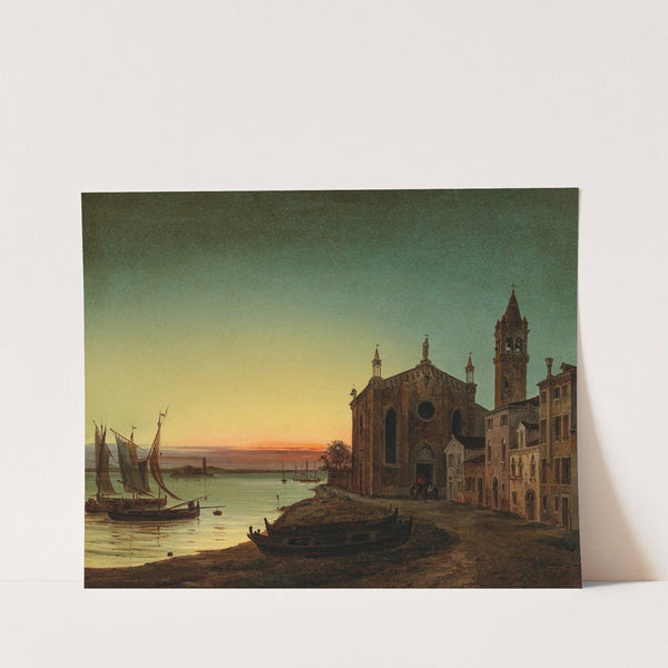 Santa Marta im Abendrot by Luigi Querena