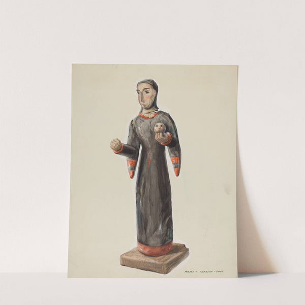 Santa Rita - (Bulto) by Majel G. Claflin