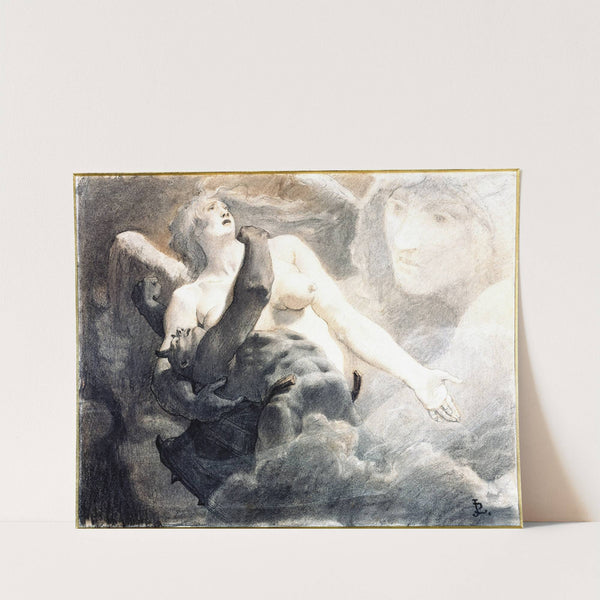 Satan et l’ange liberté (1888) by Jean-Paul Laurens