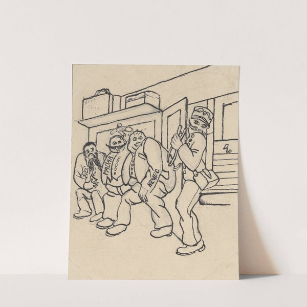 Satirical Drawing for a Magazine IV. by Andrej Kováčik