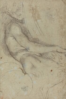 Satyr Holding a Roundel