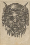 Satyr Mask with a Laurel Wreath Draped Over the Horns (1635–1645)