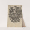 Satyr Mask with a Laurel Wreath Draped Over the Horns (1635–1645) by François Chauveau