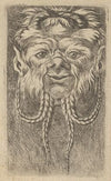 Satyr Mask with Overlapping Horns and Four Braided Strands of Beard (1635–1645)