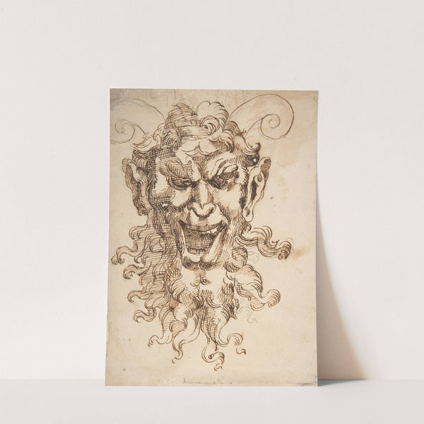 Satyr’s Head (1566–80) by Adamo Scultori