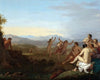 Satyrs Spying on Nymphs