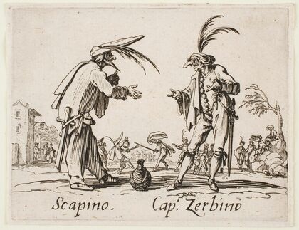Scapino and Cap. Zerbino (1631) — size preview
