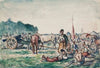 Scena historyczna – odpoczynek taboru kozackiego