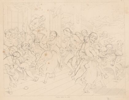 Scene at a dance (1840-1850)