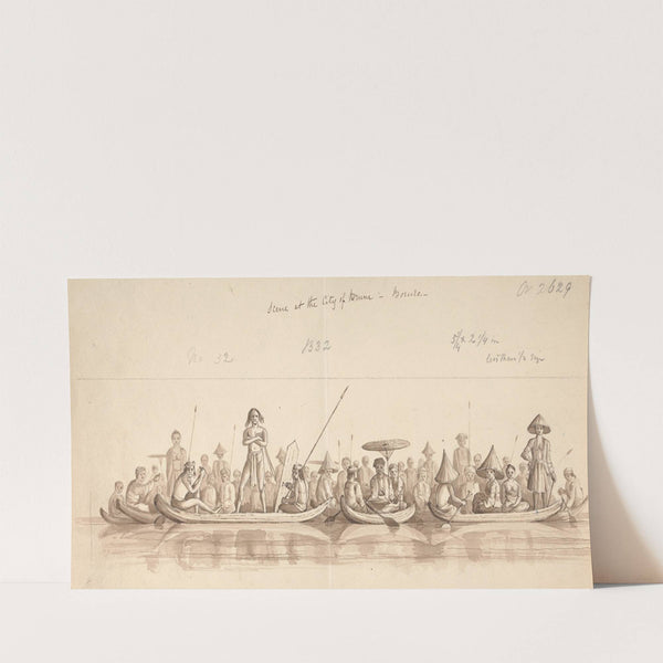 Scene at the City of Bruni, Bornia (1848) by Samuel Francis Marryat