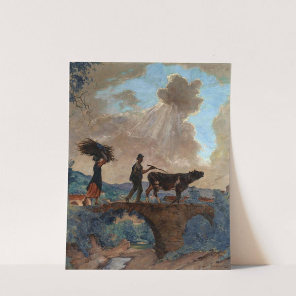 Scene champêtre en Ligurie by François Charles Baude