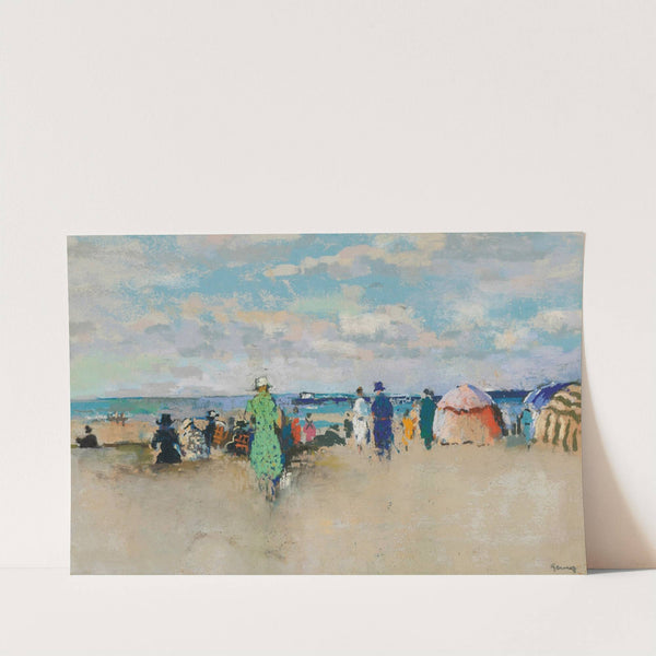Scene De Plage, Trouville by Paul-Elie Gernez
