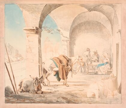 Scene fra et osteri