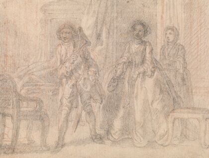Scene from a Play, possibly Benjamin Hoadley’s ‘The Suspicious Husband’