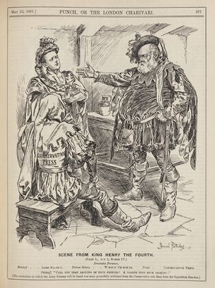 Scene from from King Henry the Fourth (Part I., Act 2, Scene IV.) (1901) — size preview