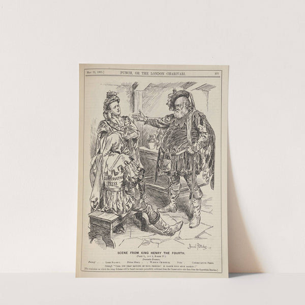 Scene from from King Henry the Fourth (Part I., Act 2, Scene IV.) (1901) by Bernard Partridge