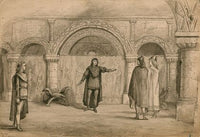 Scene from ‘Hamlet’ act I, sc. 2 at the Shakespeare Memorial Theatre (1879)