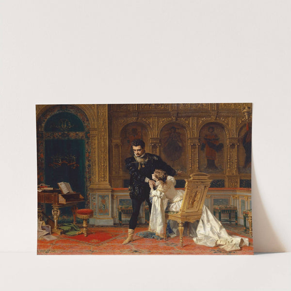 Scene From Schillers Fiesco (Act Iv, Scene 14) by Antonio Barzaghi-Cattaneo
