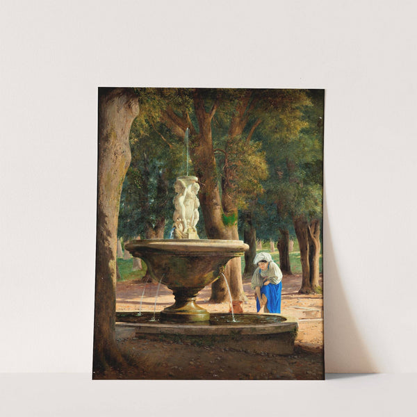 Scene from the Garden of Villa Borghese in Rome by Jørgen Roed