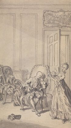 Scene from the play, ‘The Careless Husband’