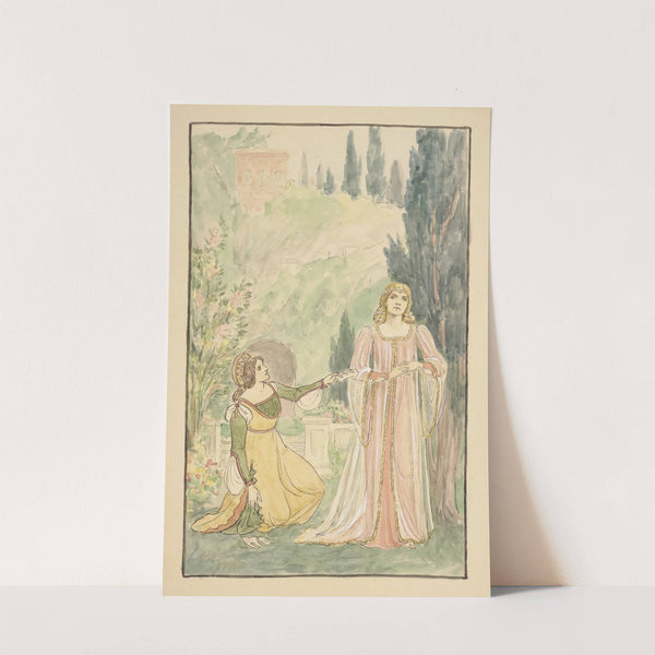 Scene from Two gentlemen of Verona (1895) by Walford Graham Robertson