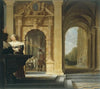 Scène galante dans un palais