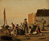 Scene In A Fishing Hamlet (Taarbæk) In Zealand