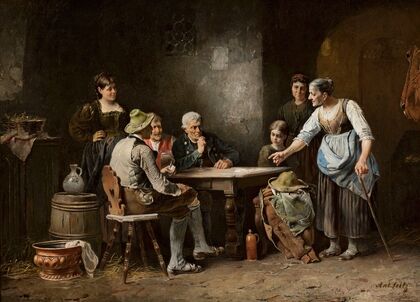 Scene in a tavern