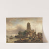 Scene in Amsterdam by Elias Pieter van Bommel