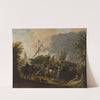 Scene in an Eastern port by Hendrik van Minderhout