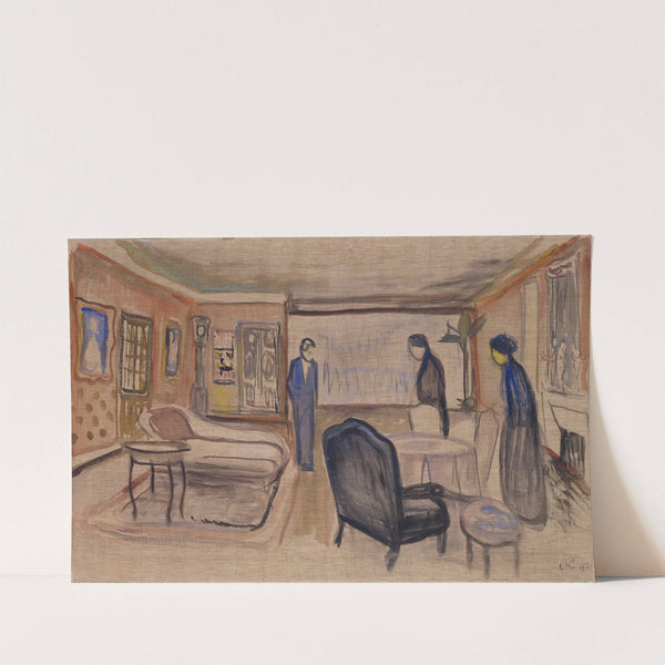 Scene of Ibsen’s ‘Ghosts’ (1906) by Edvard Munch