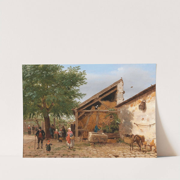 Scene of Italian Folk Life by Giuseppe Canella