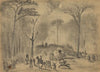 Scene on the U.S. ford road, (battle of Chancellorsville) on the night of Apr. 30, 1863