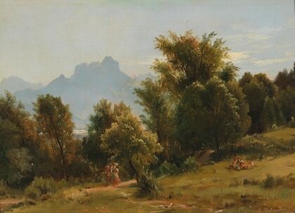 Scene with Trees near Brannenberg, Bavaria
