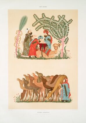 Scènes diverses, tirées des Séances de Hariry (XIIIe. siècle)