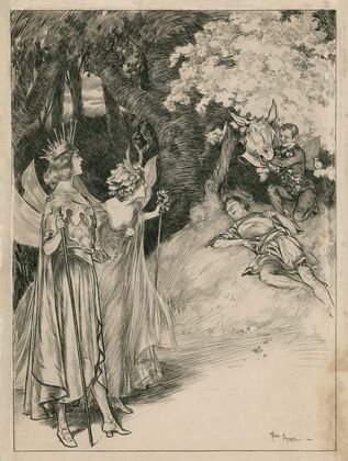 Scenes from A midsummer night’s dream at Her Majesty’s Theatre (1900)