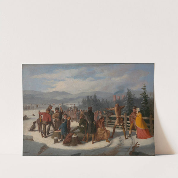 Scenes from the Pioneers by Cooper, Deerslayer at the Shooting Match by William Walcutt
