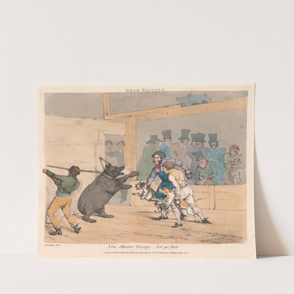 Scenes in the Life of Master George – Bear Baiting (1823) by Henry Thomas Alken