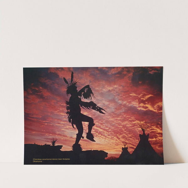 Scenically Yours, Ceremonial Cherokee dance near Andarko, Oklahoma by U.S. Information Agency