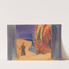Scenographic sketch for The Constant Prince by Wincenty Drabik