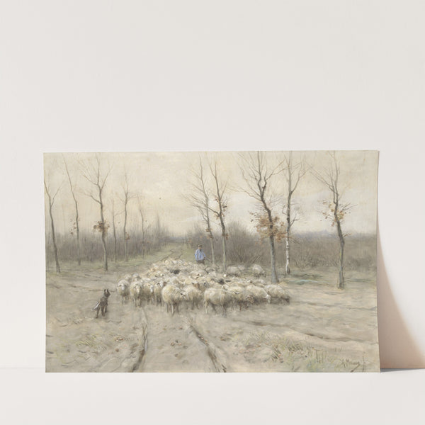 Schapenkudde op de heide bij Laren (1848 - 1888) by Anton Mauve