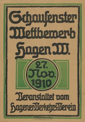 Schaufenster-Wettbewerb 1910. Hagener Verkehrsverein (1910)