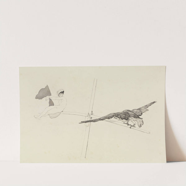 Schaukel (Radierte Skizzen, Opus I, Blatt 5) (1879) by Max Klinger