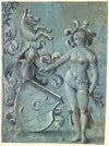Scheibenriss mit dem Wappen der Familie von Goldenberg (1522)