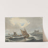 Schepen voor de haven van Vlissingen by François Louis Thomas Francia