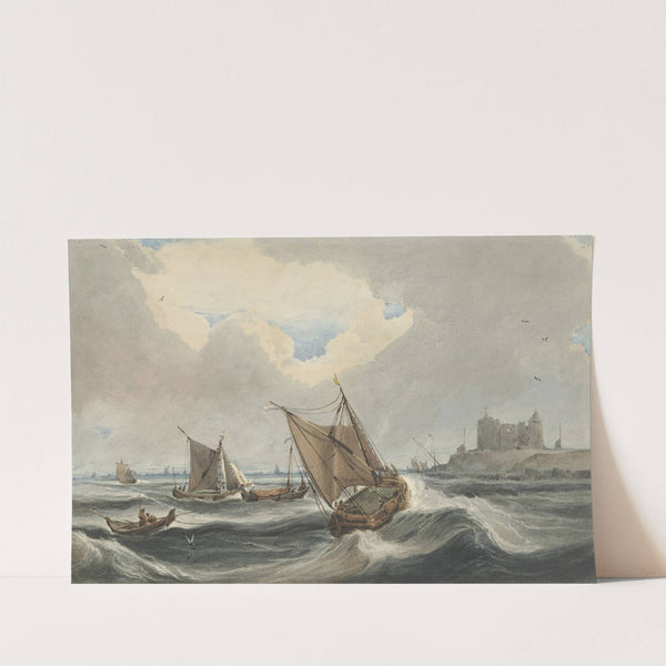 Schepen voor de haven van Vlissingen by François Louis Thomas Francia